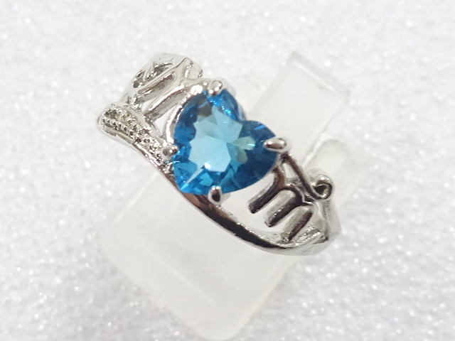 JAPANESE KIMONO / ANTIQUE COLORED STONE RING (SIZE 16.5)